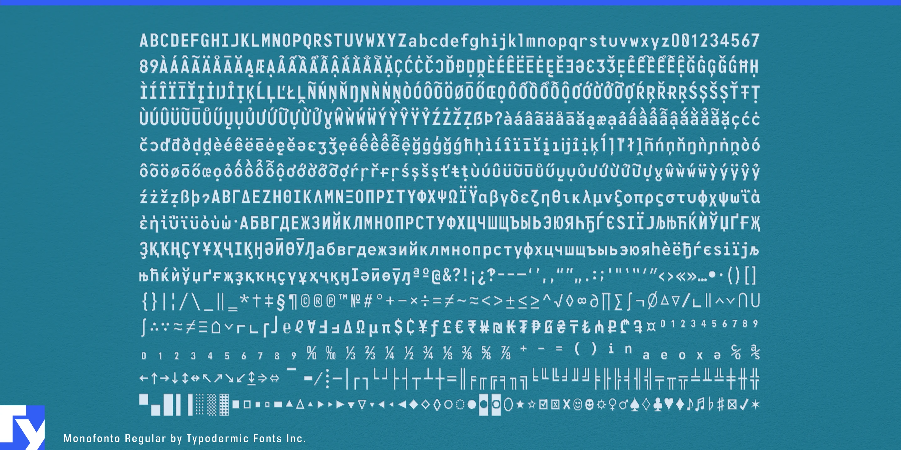 Schriftmuster 5 von Monofonto