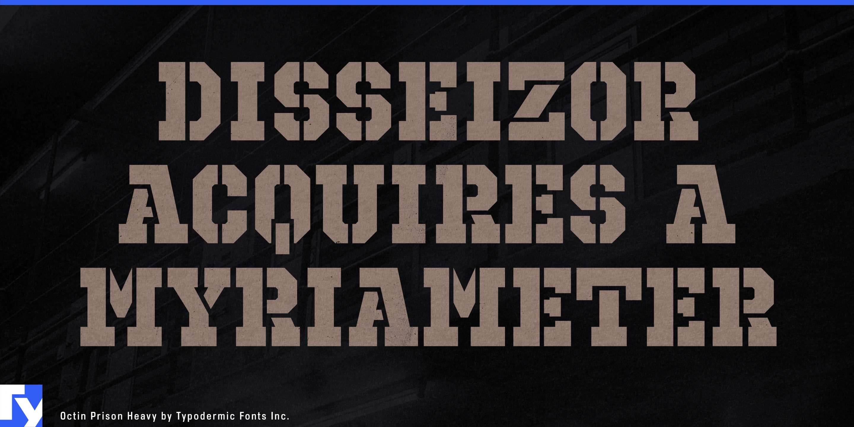 Schriftmuster 2 von Octin Prison