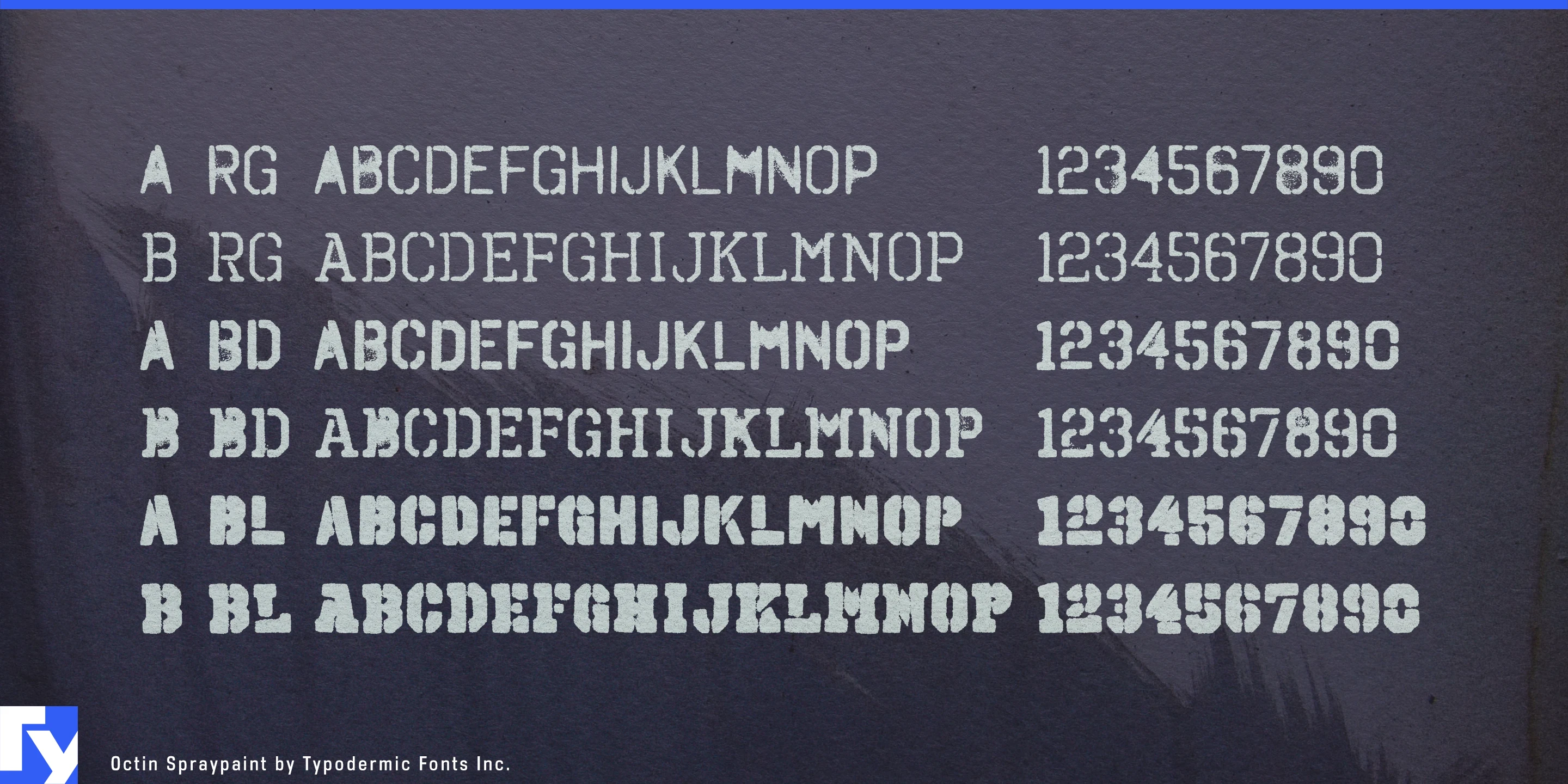 Schriftmuster 4 von Octin Spraypaint