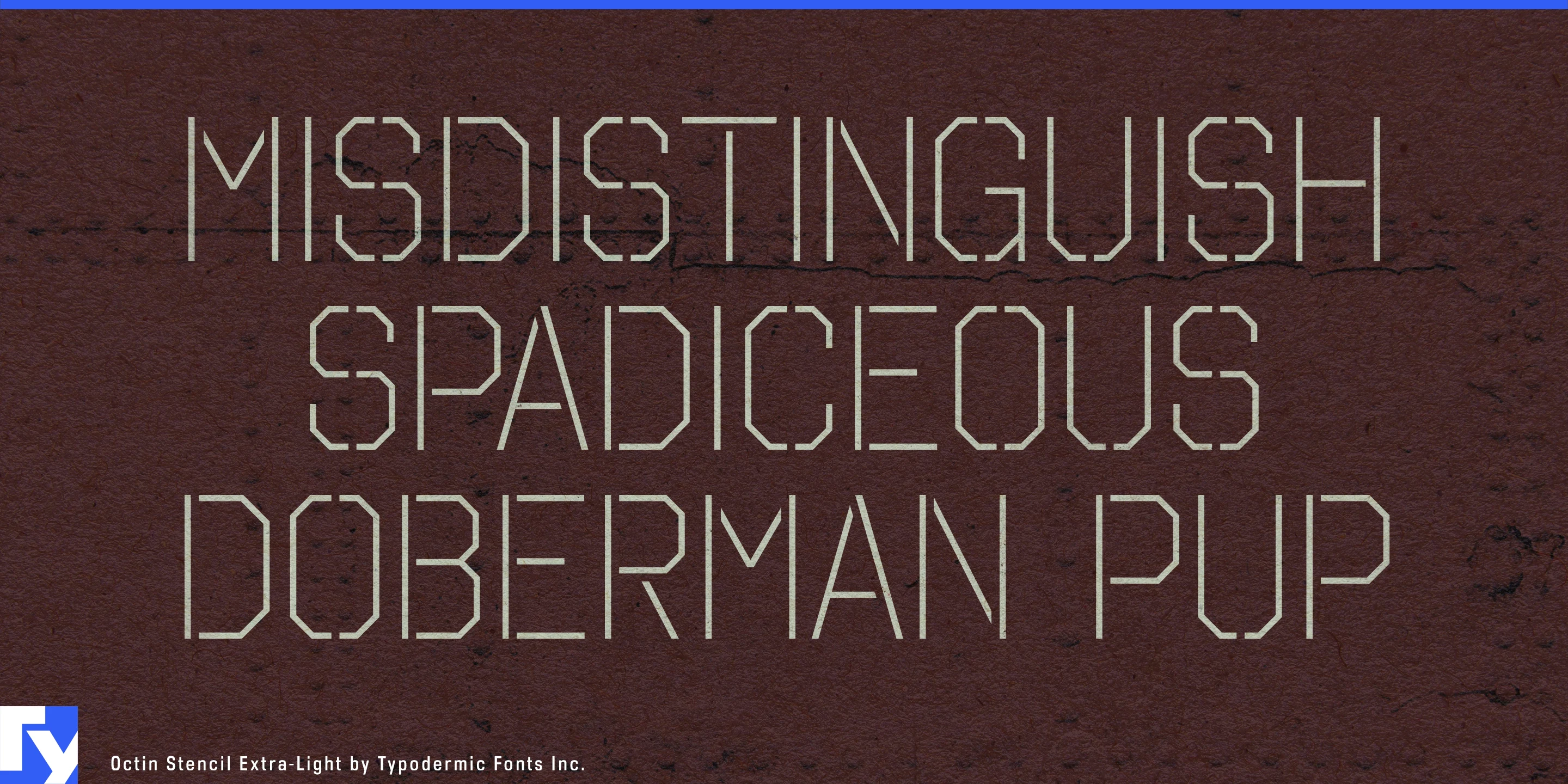 Schriftmuster 2 von Octin Stencil