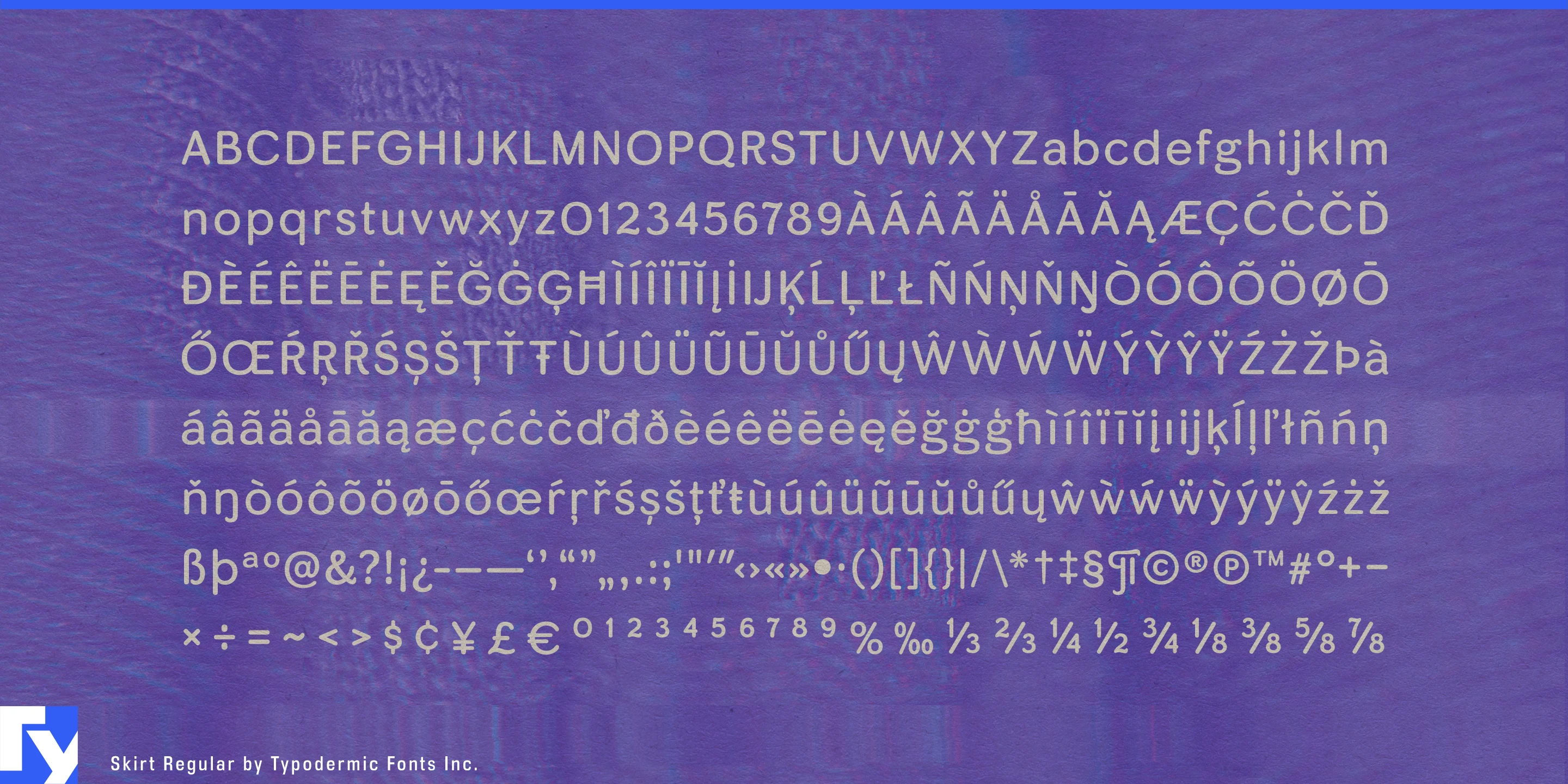 Schriftmuster 5 von Skirt