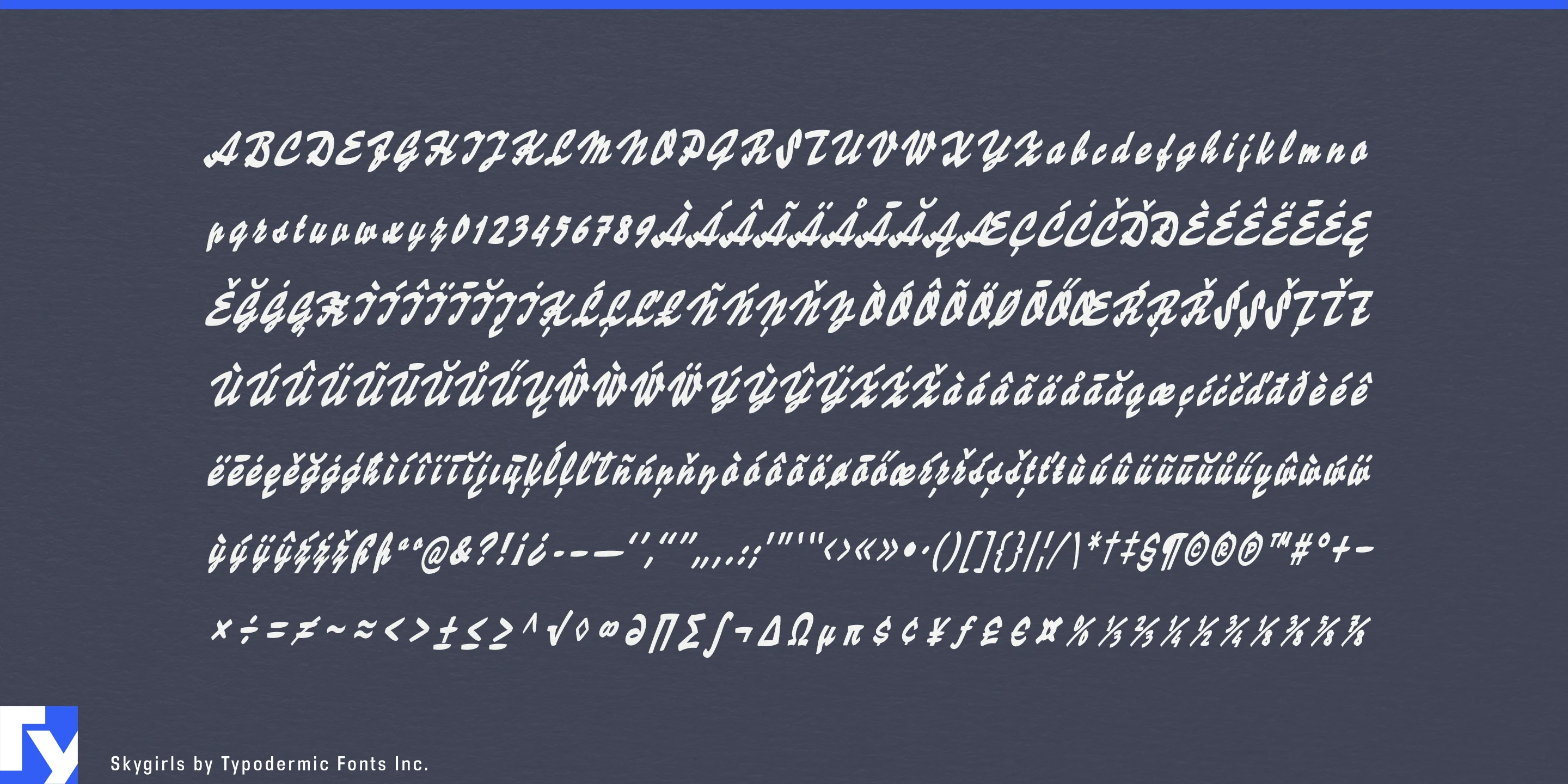 Schriftmuster 5 von Skygirls
