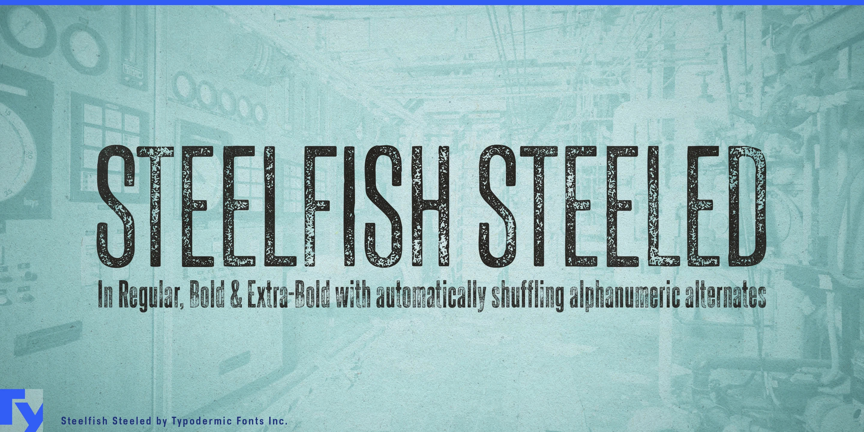 Schriftmuster 1 von Steelfish Steeled