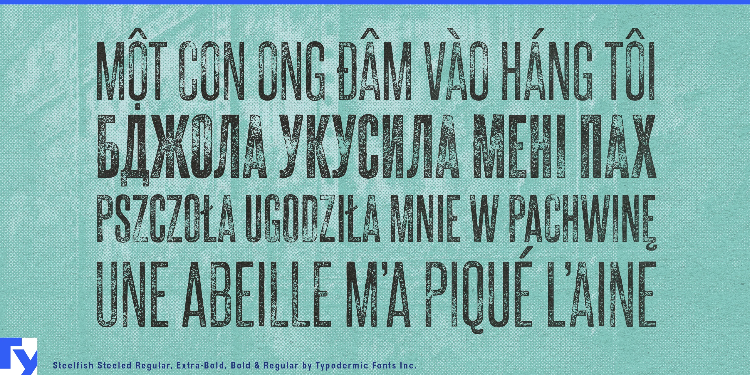Schriftmuster 2 von Steelfish Steeled