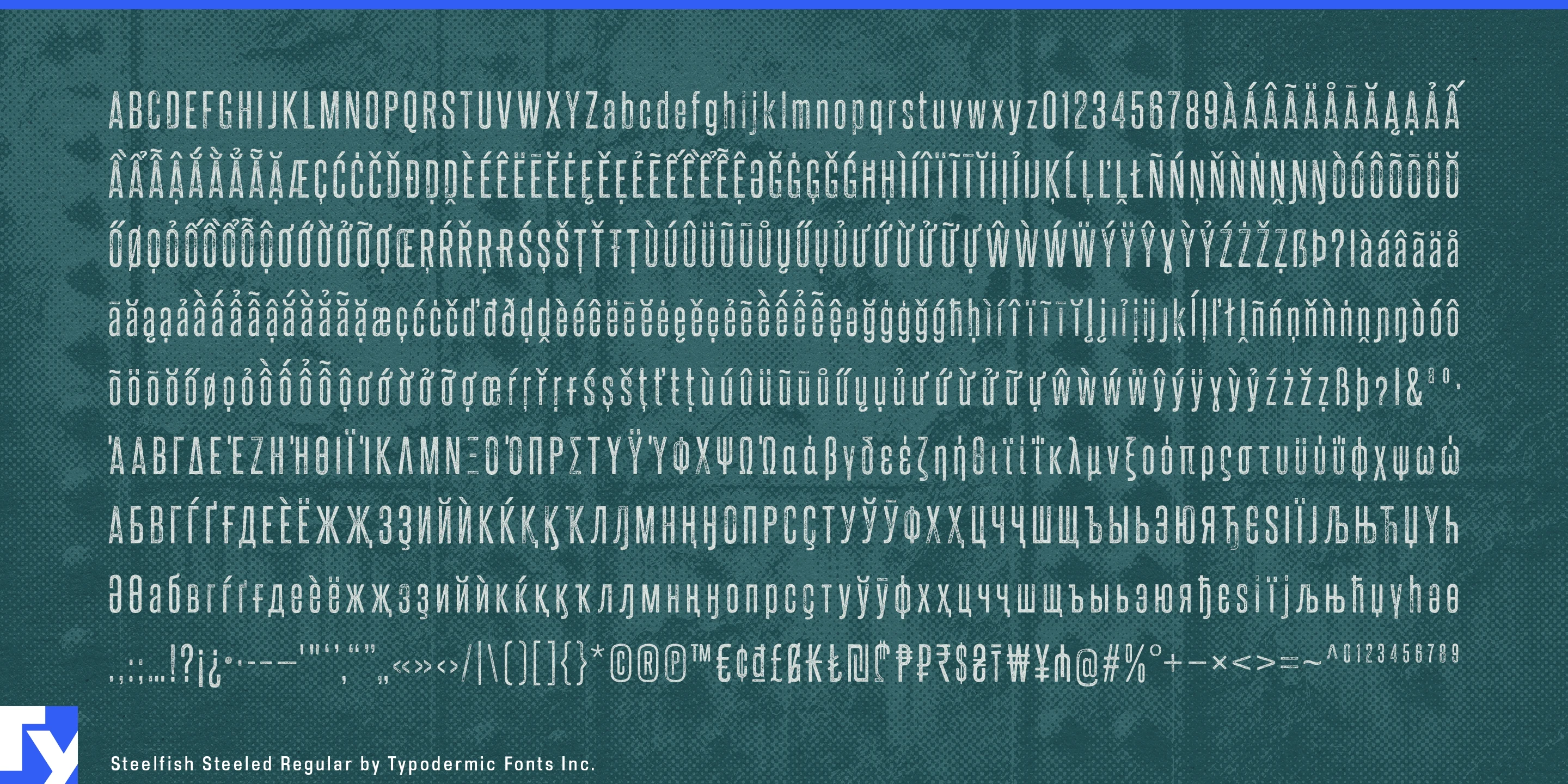 Schriftmuster 5 von Steelfish Steeled