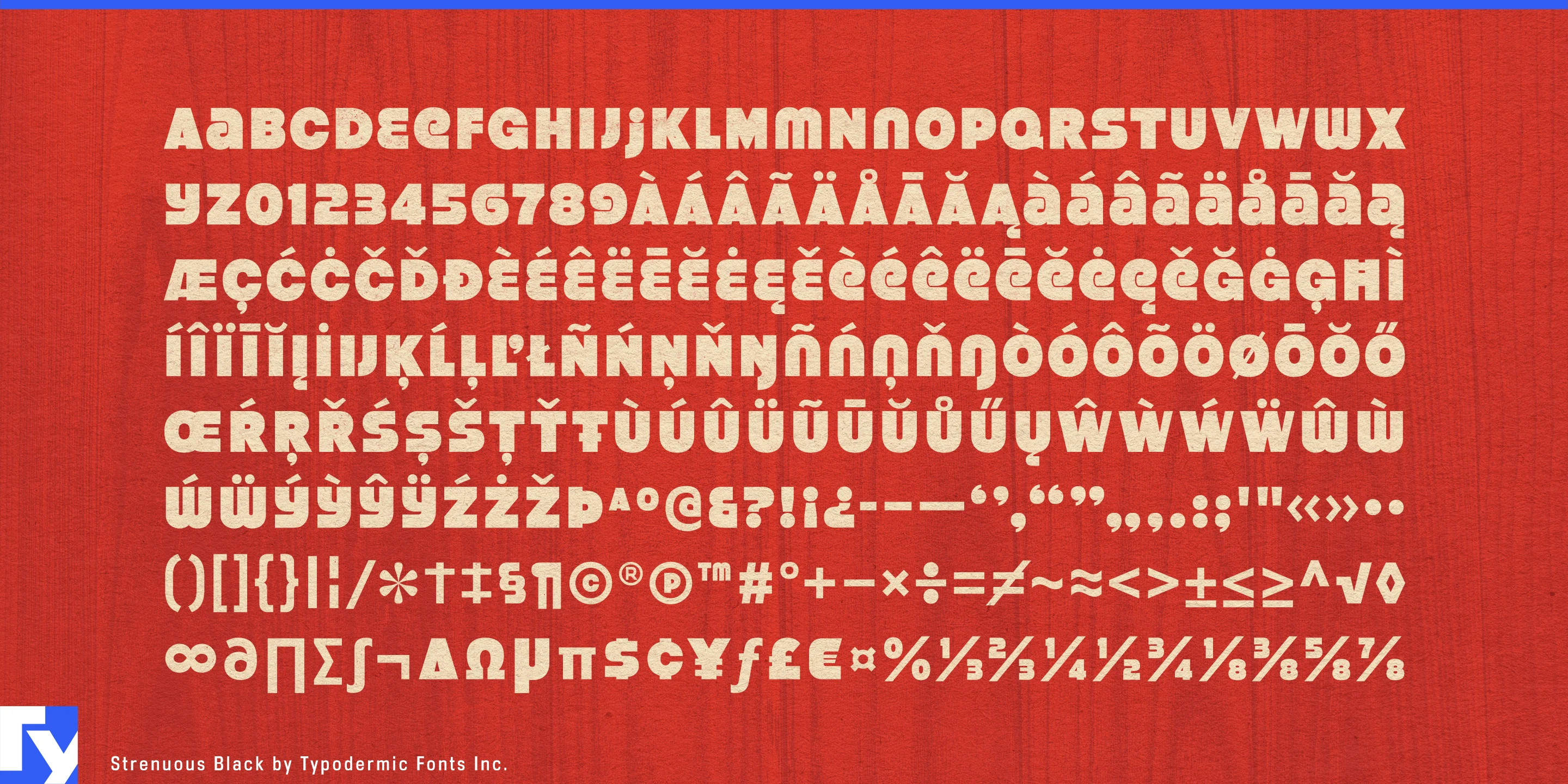 Schriftmuster 5 von Strenuous
