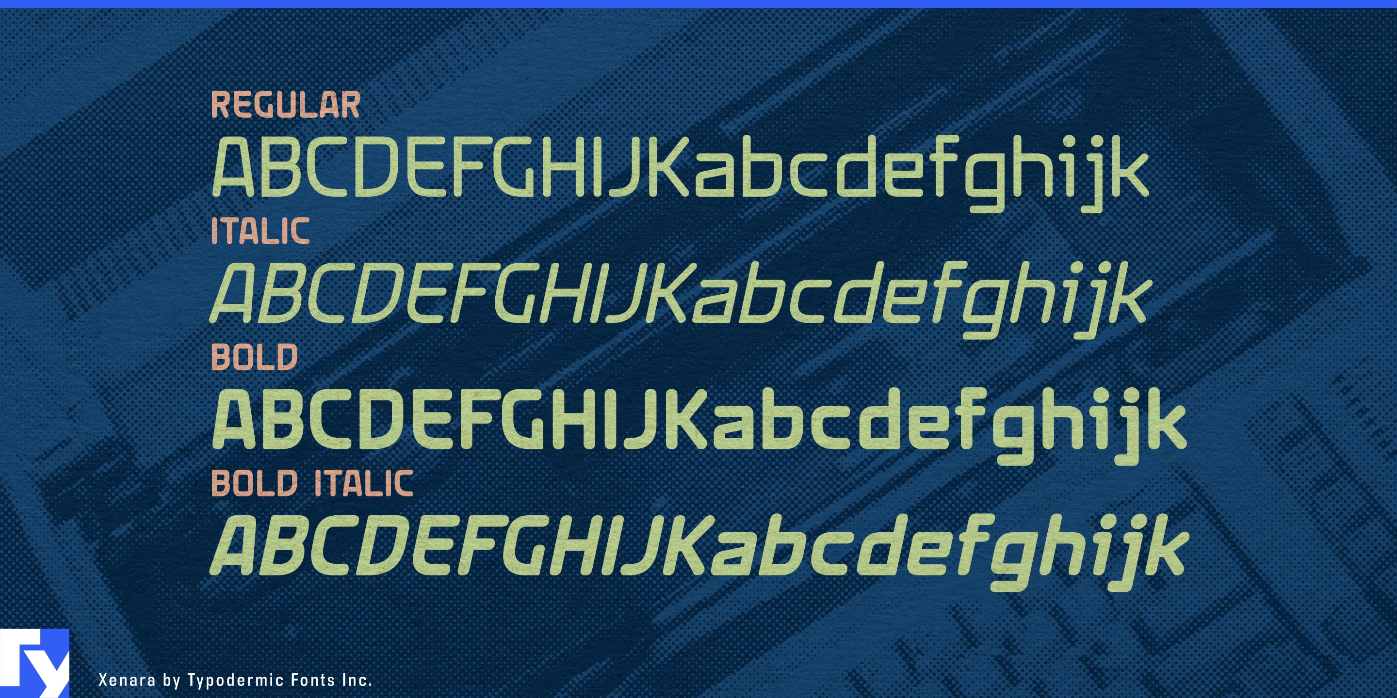 Schriftmuster 4 von Xenara